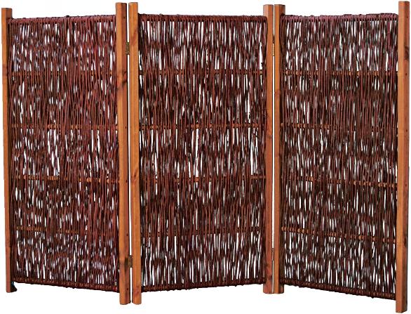 TETZNERJENT SOFIA Paravent aus Weide 180 x 120 cm (3x 60 x 120 cm) 08431218