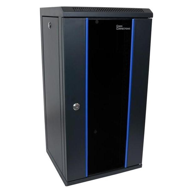 Good Connections GC R0113 25,40cm (10"") Wandgehäuse 12HE Tiefe 300mm schwarz (12 HE, 10 Zoll Rack) (GC-R0113)