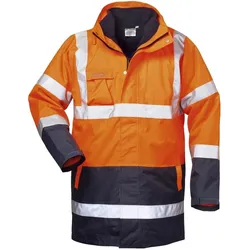 Safestyle,  *TRAVIS* 4-IN-1 WARNSCHUTZPARKA ORANGE/MARINE (M)