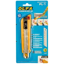Olfa Cuttermesser PL-1 mit Selbstlader und Klingenmagazin inkl. 3 Klingen