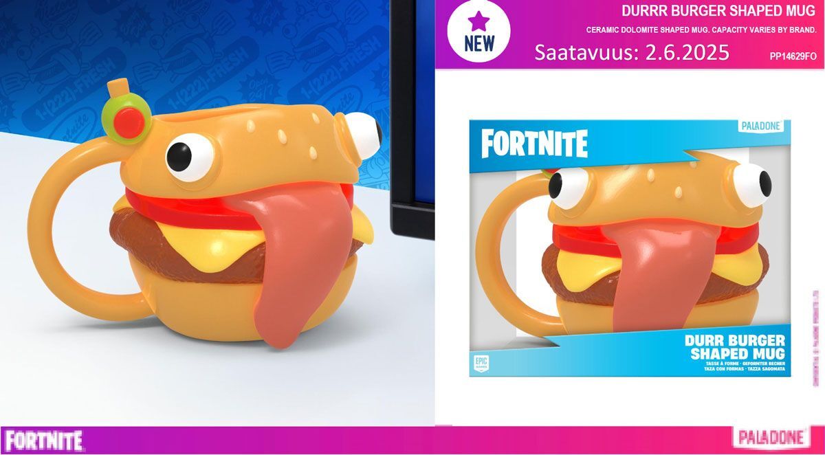 Fortnite Durr Burger Shaped Muki Paladone