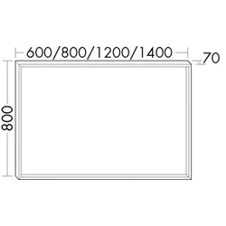 Burgbad Spiegel Sys30 PG2 Echo 800x800x70 Sys30 PG2 Echo, SIIV080470 SIIV080470