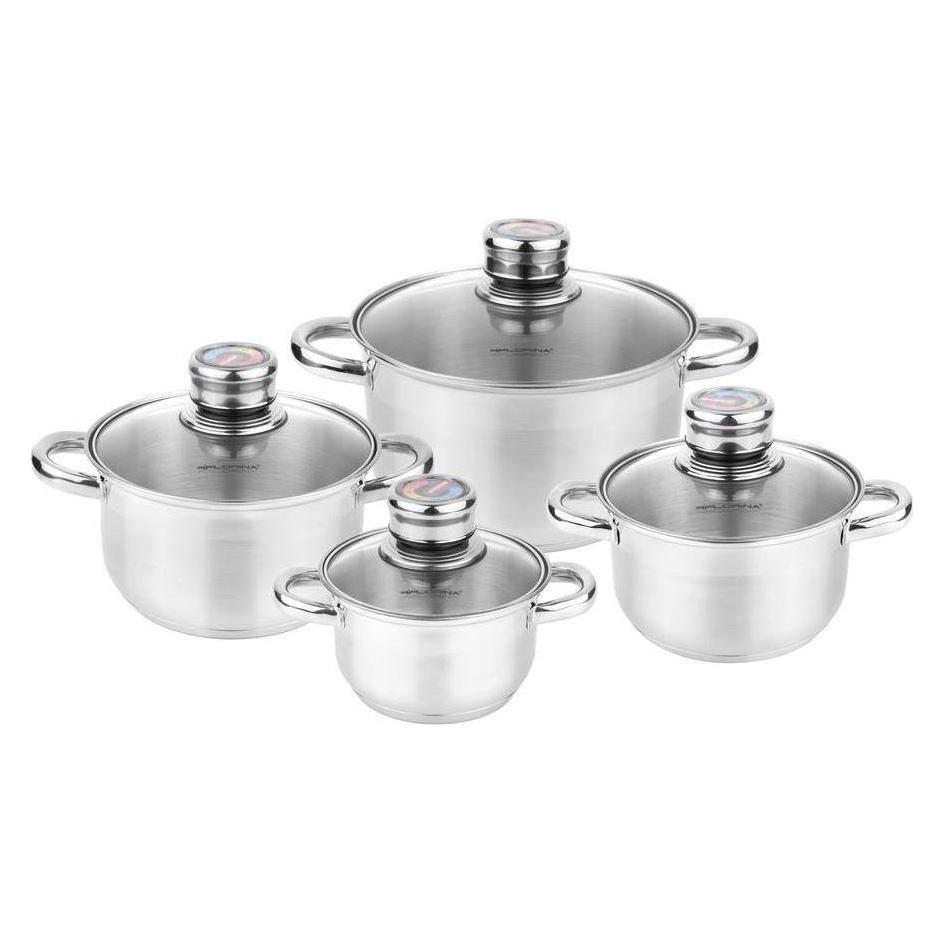 Florin Stainless steel pot set Florina with thermometer Pablo 8 elements (5902719523939)