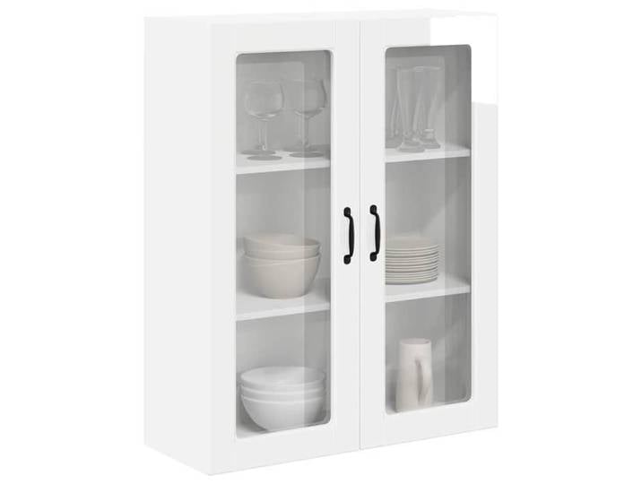 Soldes d'automne Caisson haut cuisine Blanc - Meuble mural de cuisine - Blanc brillant - 80x31x100cm 611 190985117861