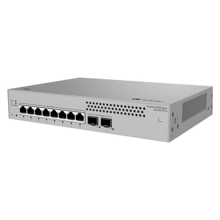 Huawei Data Communication S220S-8T2J S220S-8T2J S220S-8T2J 8x10/100/1000BASE-T ports 2x2.5GE SFP por (8 Ports) (98012453)