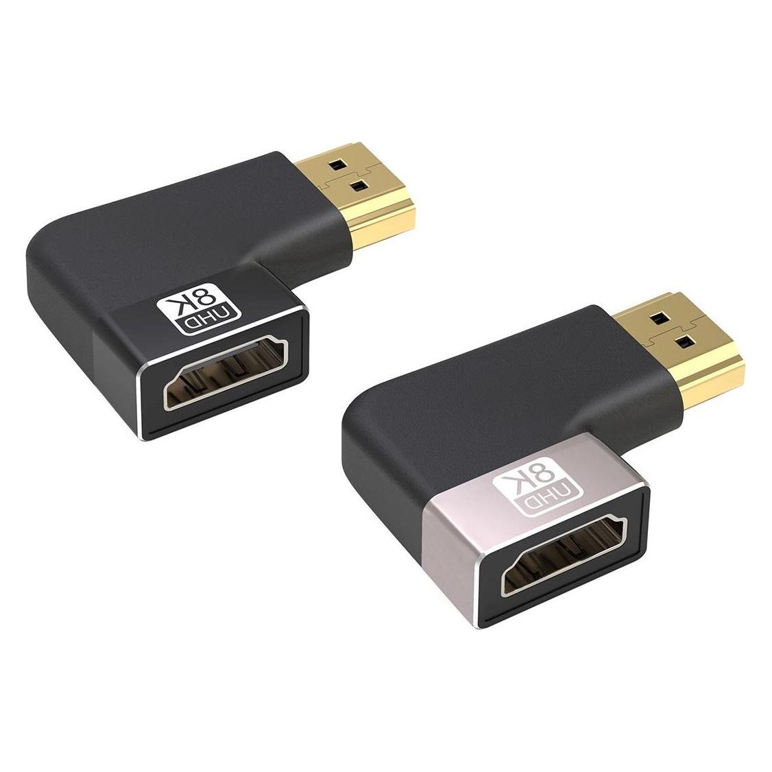PremiumCord Adaptér spojka 8K HDMI A - HDMI A, F/M, do úhlu 90° - pravá (HDMI, HDMI) (kphdma-41)