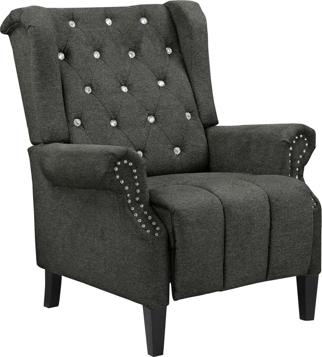 Notio Living Aura-Relaxfauteuil Belfast Antraciet Stof