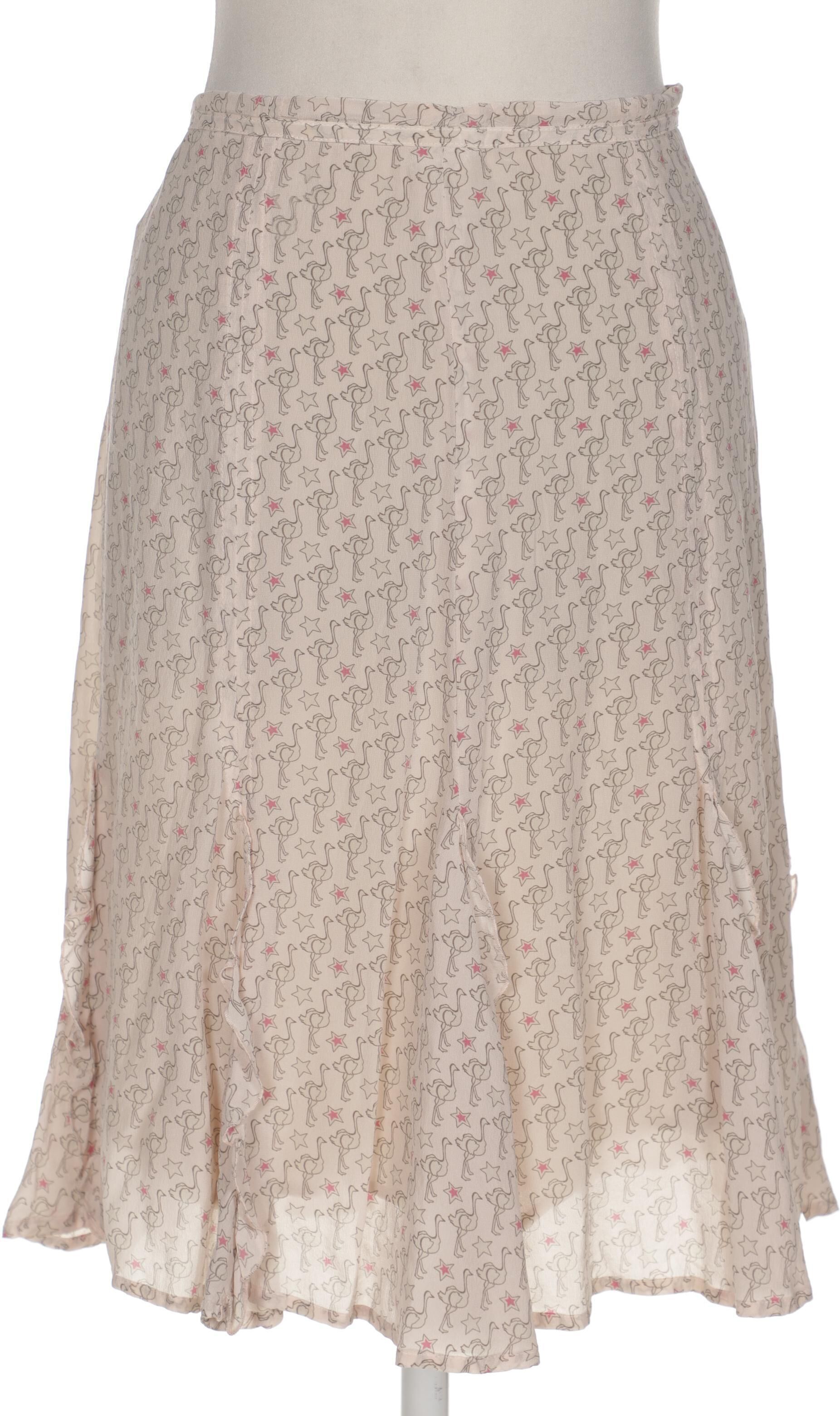 Weekend Max Mara Damen Rock, Beige, Gr. EU 36, Viskose / Seide - Second Hand