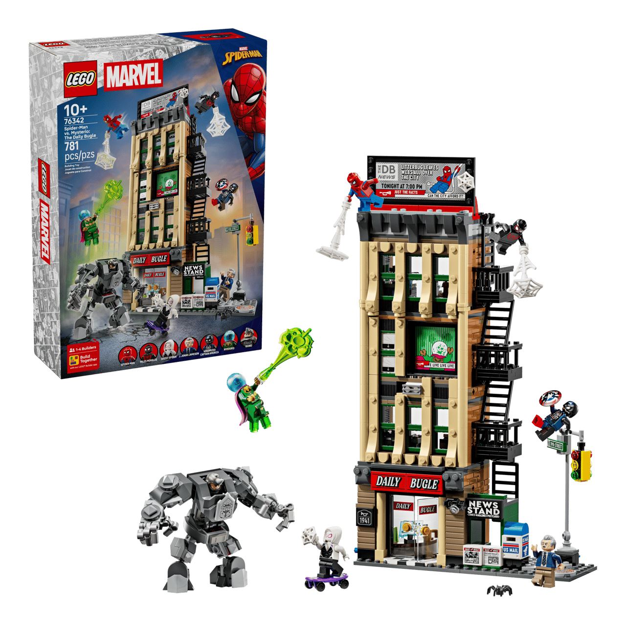 LEGO Marvel 76342 Super Heroes Spider-Man vs. Mysterio: Daily Bugle
