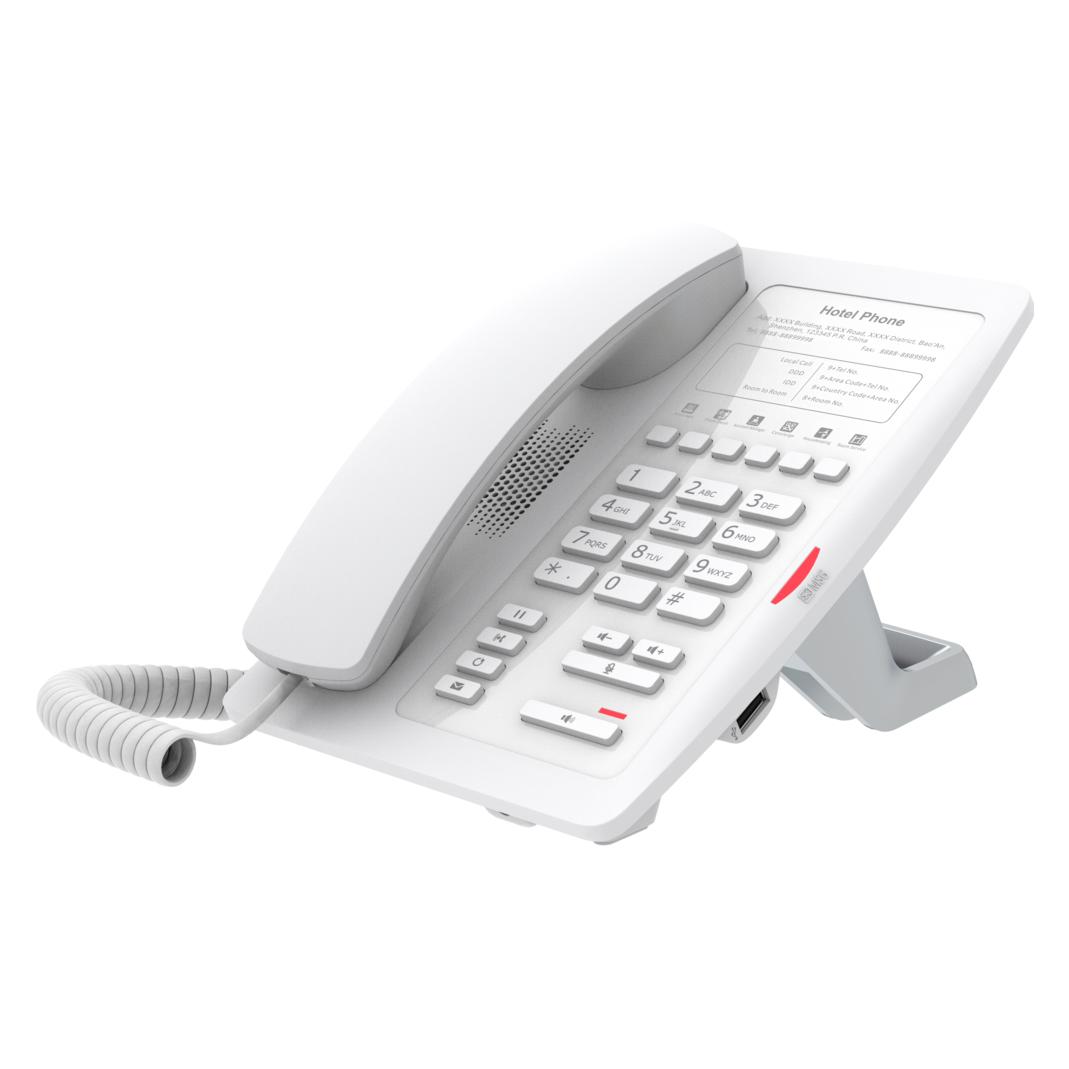 Fanvil Téléphone SIP H3W-Hotel 2 comptes SIP White (H3W V2-White)