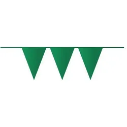Haza Girlande dunkelgrün Wimpel, 10 m