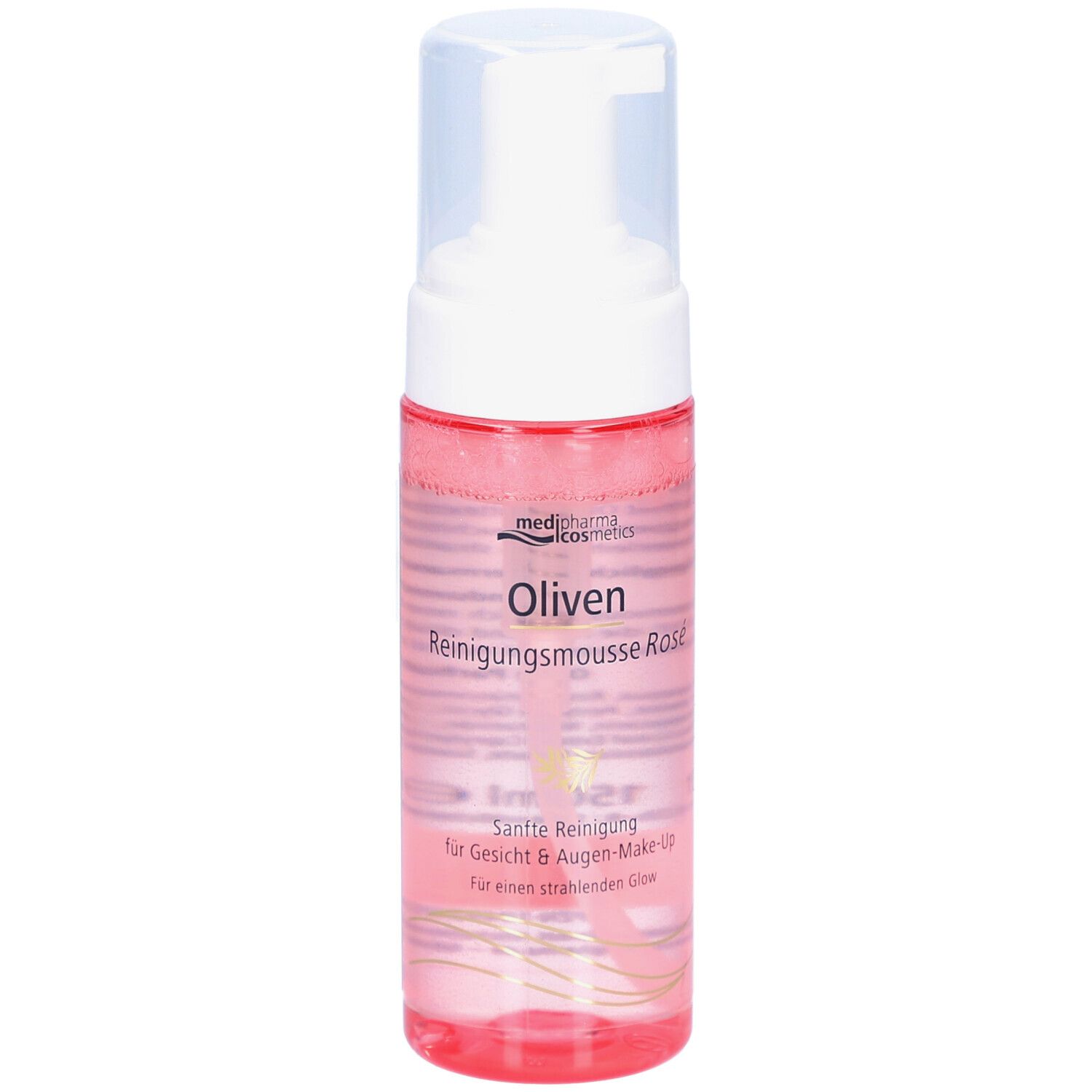 Oliven Reinigungsmousse Rose 150 ml Schaum