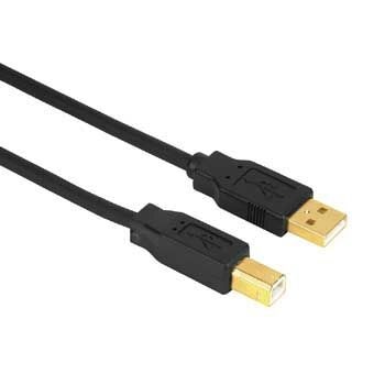 Hama 029767 Stecker USB 2.0 USB A auf USB B 3 m (Schwarz) 00029767