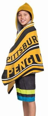 The Northwest NHL Penguins Juvy Hooded Towel - 21x51