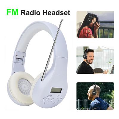 Portable FM Radio Headset With Digital Display For Conferences And Simultaneous Interpretation white