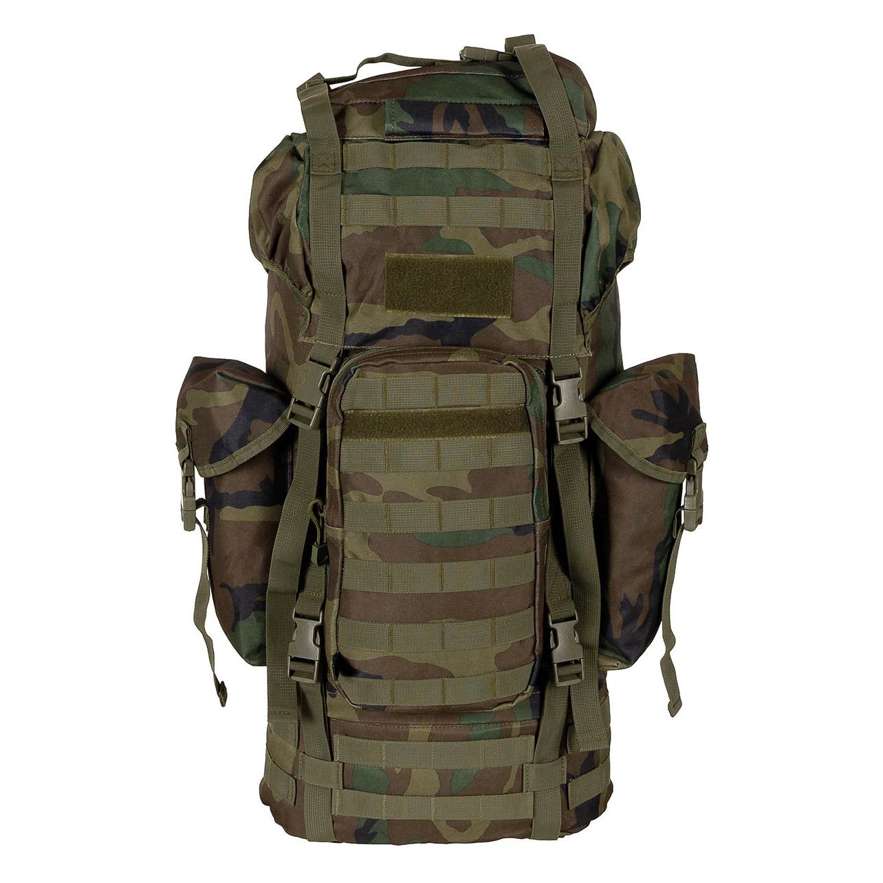 Mfh BW Kampfrucksack, "MOLLE", 65 l, Alu-Ausst., woodland (65 l) (39230285)