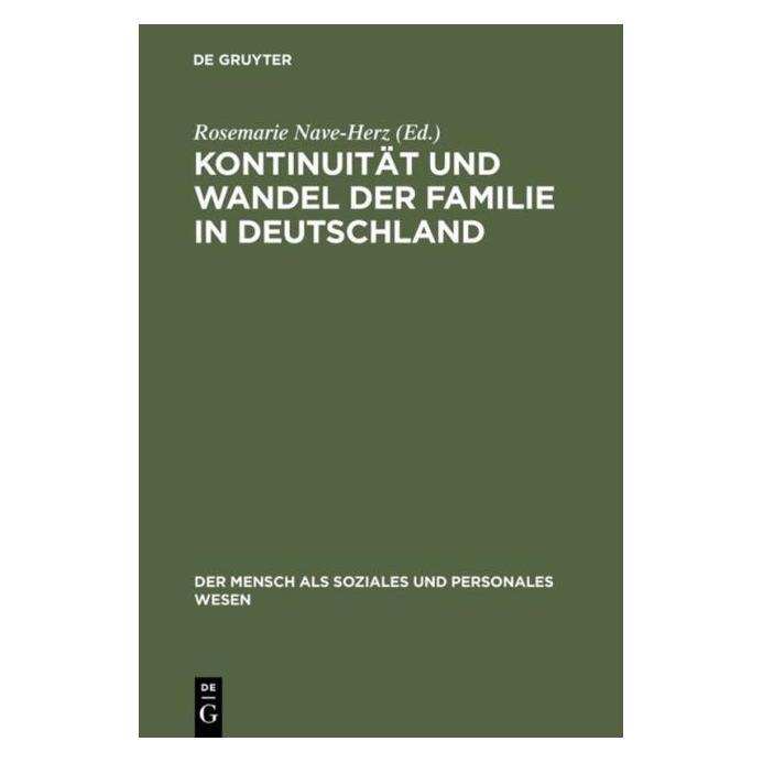 De Gruyter Kontinuität u.Wandel d.Familie i.Dtl. (67980323)