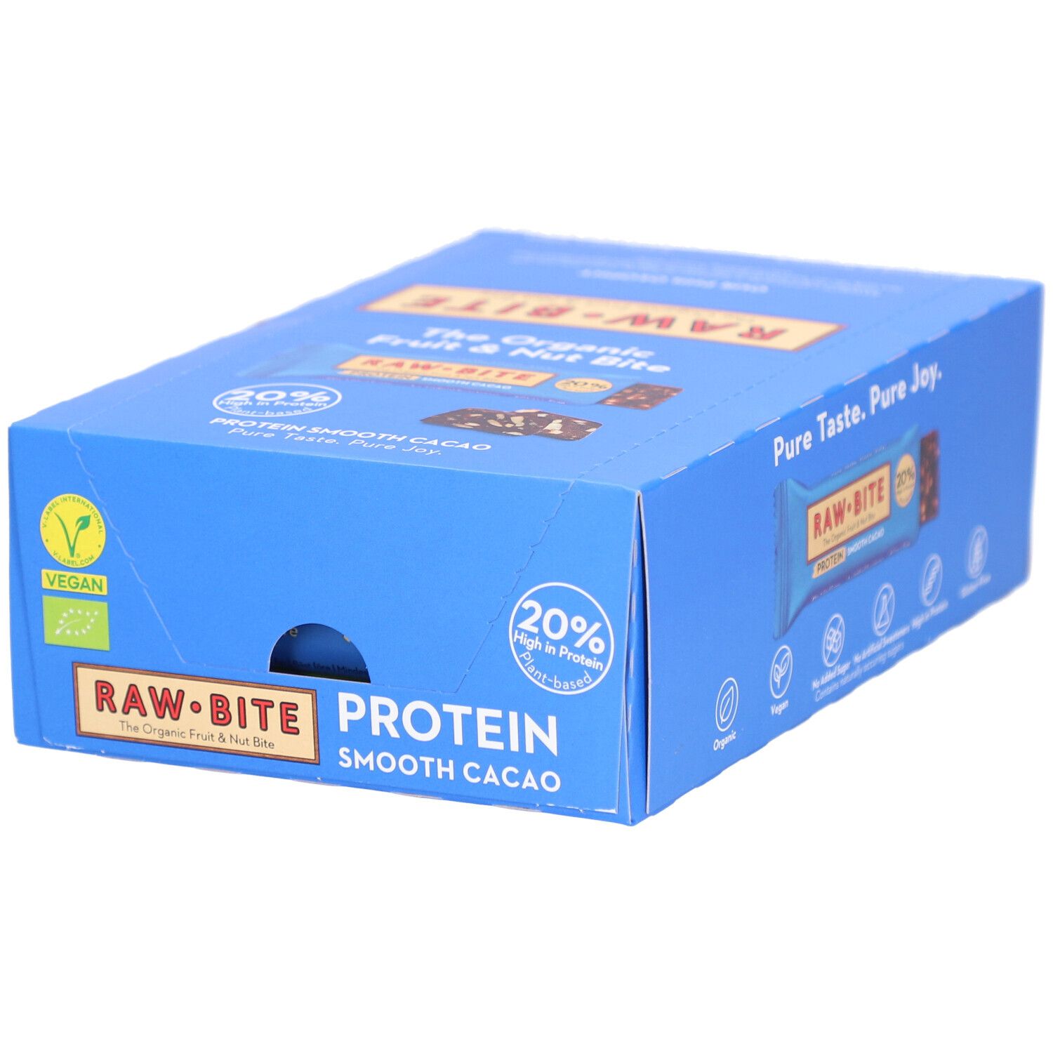 RAW Bite - Protein Smooth Cacao 12x45g 12x45 g Riegel