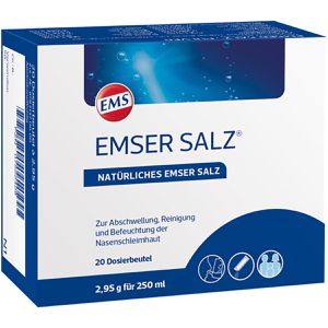 Emser Inhalationslösung Salz MEDIZINAL, Pulverdosierbeutel, Mischbeutel für je 250 ml, 20 Stück