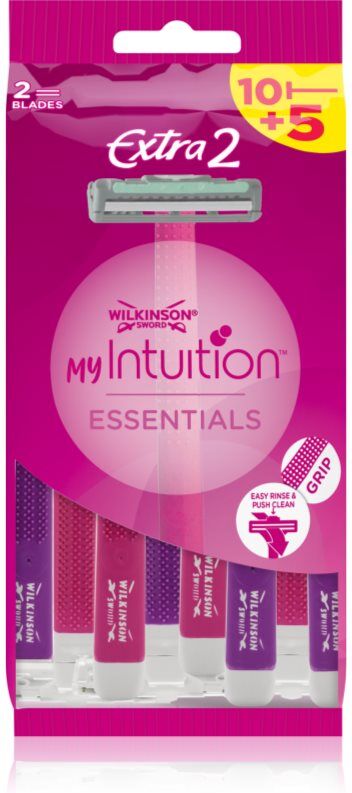 Wilkinson Sword My Intuition Extra 2 rasoirs jetables Essentials 15 pcs