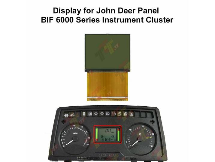Prada Board LCD Display pour John Deere Panel, BIF 6000 Series, TingCluster 6320, 6430, 7320