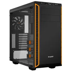 be quiet! Pure Base 600 Window Orange Gehäuse gedämmt 2 Pure Wings 2 Lüfter mit Seitenfenster