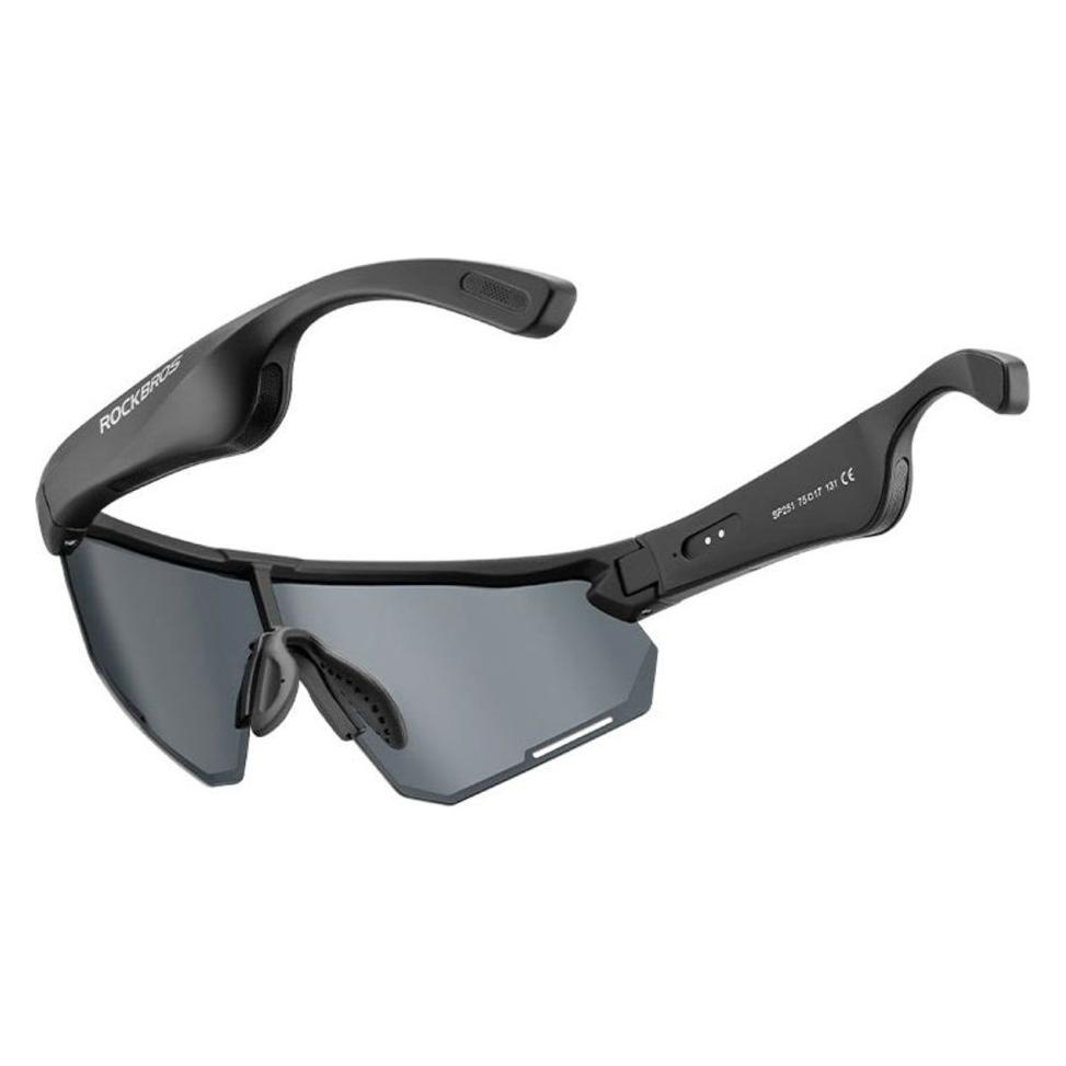 Rockbros SP-251 Polarisierte Fahrradbrille mit Bluetooth-Audio-Kit - Schwarz (Black) (75766749)