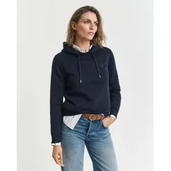 Gant für Damen. 4202587 Kapuzenpullover ?Tonal Shield? in Marineblau (S), Lässig, Baumwolle