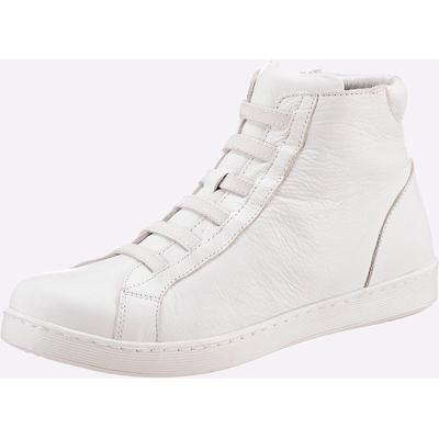 Stiefelette ANDREA CONTI, Damen, Gr. 40, Leder, weiß, Glattleder, Leder, Schuhe Stiefelette