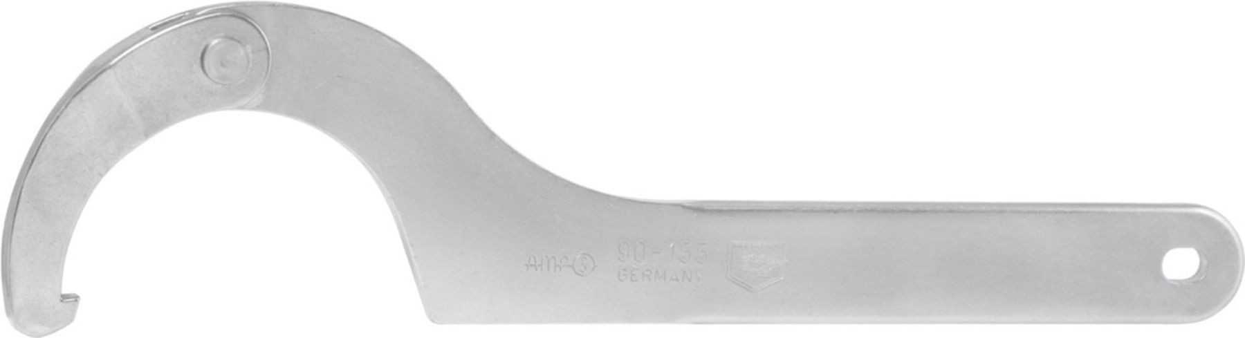 AMF Edelstahl Gelenk-Hakenschlüssel mit Nase 35-60 mm (52191)