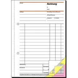 Sigel Formularbuch Rechnung A5 hoch selbstdurchschreibend VE=3x40 Blatt