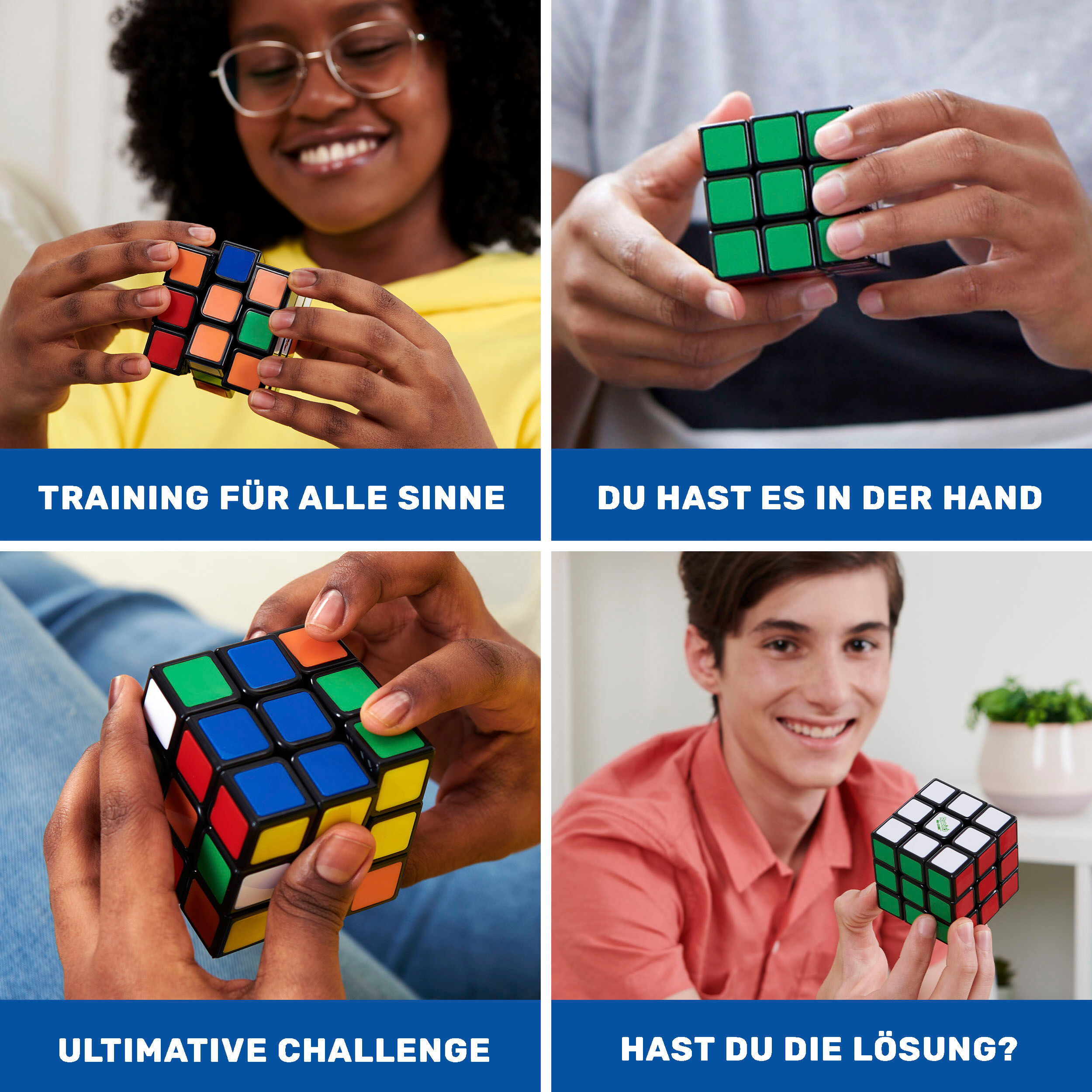 Spiel SPIN MASTER "Rubik's - 3x3 Cube", bunt, Spiele, Kinder, Spiel