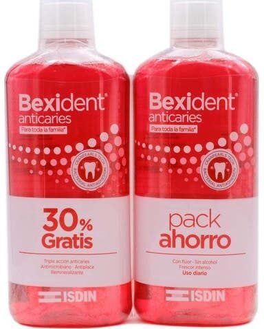 ISDIN Bexident Anticaries Colutorio 2x500 ml
