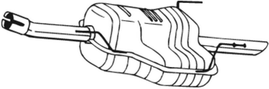 Silencieux Arrière Bosal 185-203