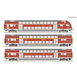 Roco 6210248 H0 3-tlg. Set: Doppelstockwagen (DCC) Doppelstockwagen 2. Klasse, Gattung DBpza · Doppelstockwagen 1./2. Klasse, Gattung DABpza ·