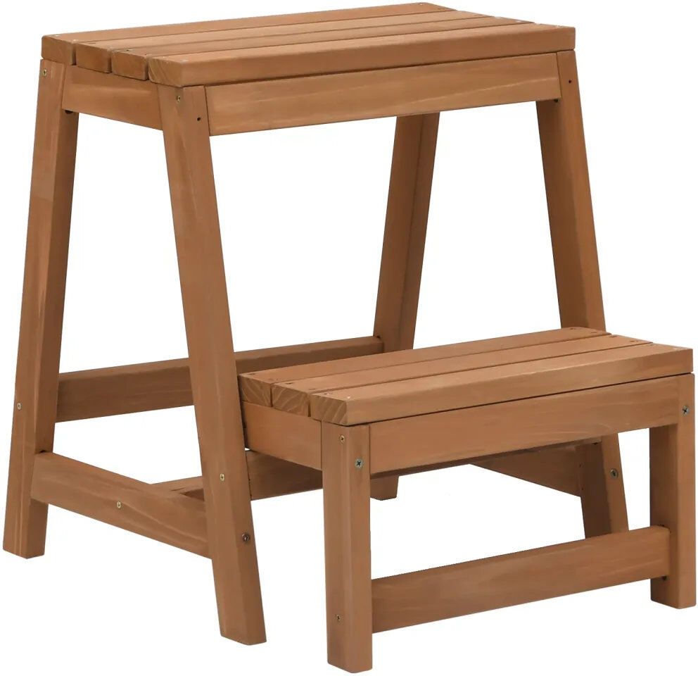 WFX Utility 2 - Step Wood Folding Small Step Ladder