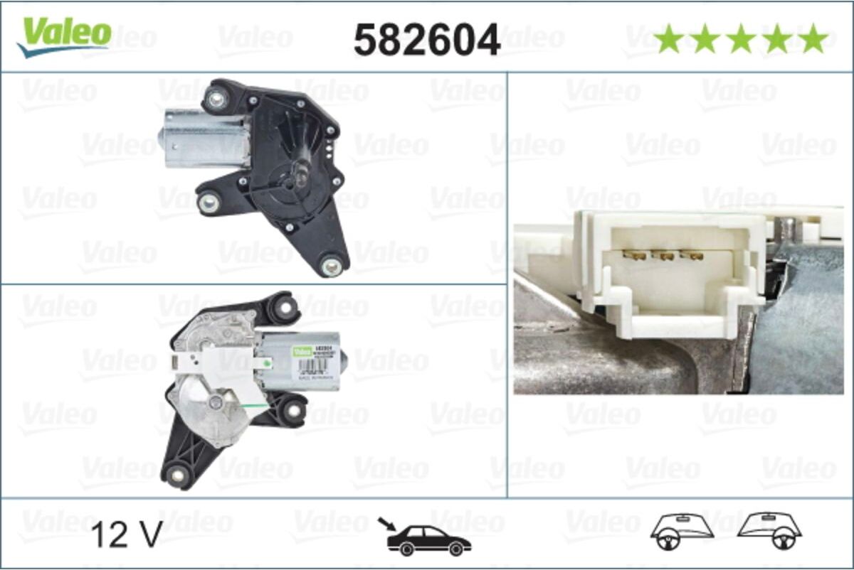 Scheibenwischermotor VALEO 582604