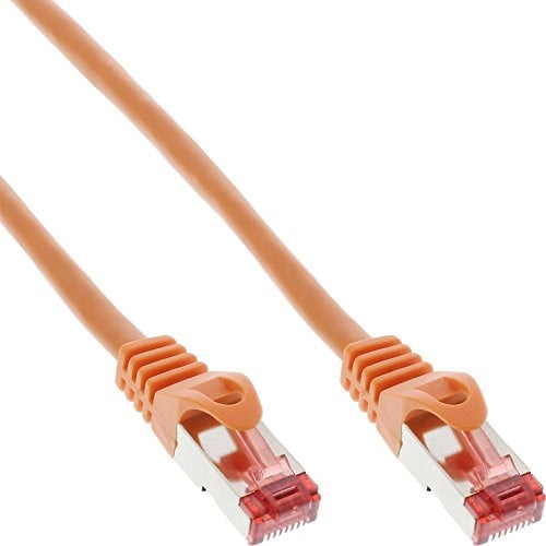 InLine Cat6 S/FTP Ethernet/LAN patchkabel met RJ45-connectoren, 3 meter, oranje