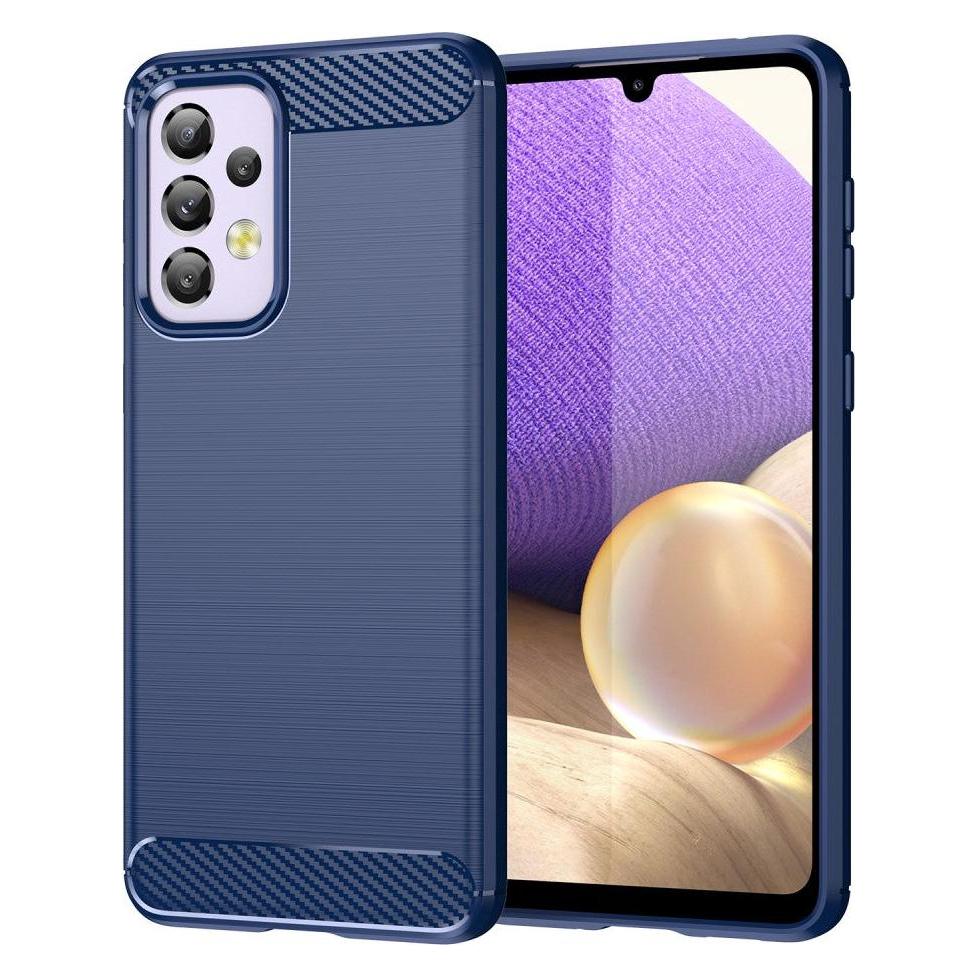 Cover-Discount Galaxy A33 5G - Metall Carbon Look Hülle blau (Samsung Galaxy A33 5G) (101243462D)