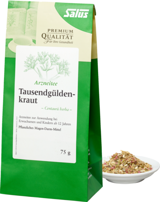 SALUS Pharma GmbH TAUSENDGÜLDENKRAUT Arzneitee Centaurii herba Salus 75 g 01163804