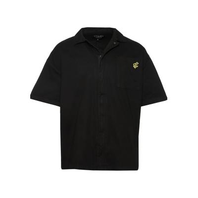 Langarmhemd ROCAWEAR "Rocawear Rocawear Back Shirts", Herren, Gr. S, US-Größen, schwarz, 100% Baumwolle, normal, Hemden