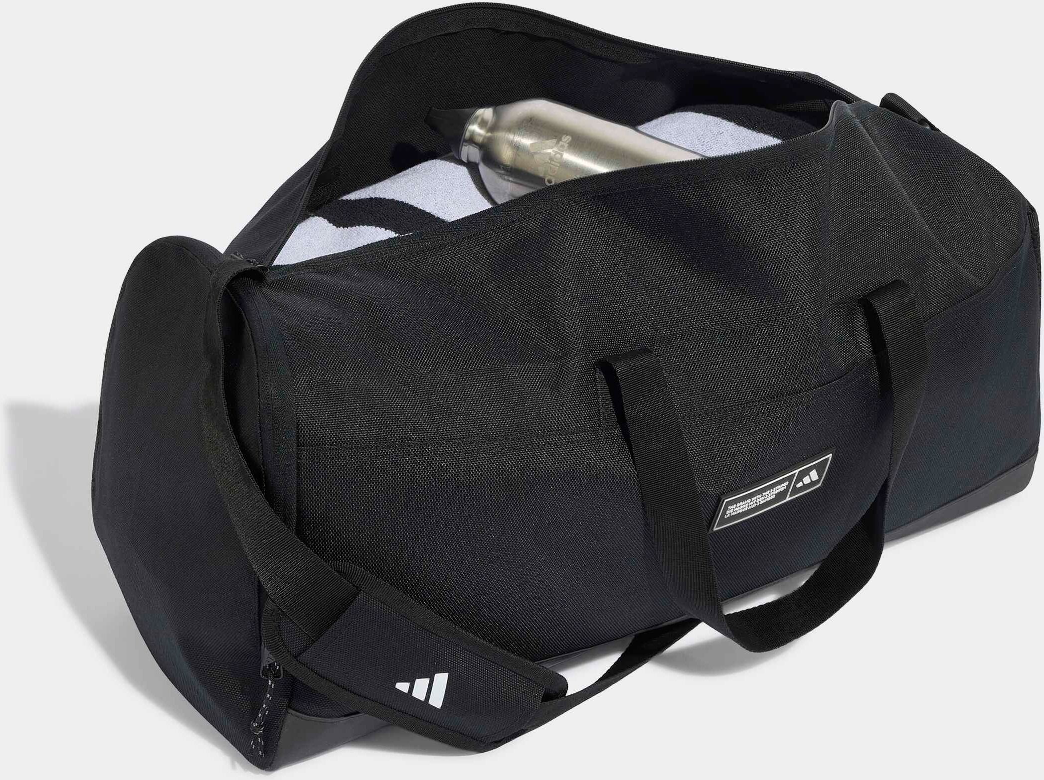 Sporttasche ADIDAS PERFORMANCE "3 STREIFEN WEEKENDER DUFFELBAG, LARGE", Damen, schwarz, Obermaterial: 100% Polyester, Taschen Sporttasche, Sporttasche für Erwachsene, mit sportlichem Stil schwarz Einheitsgröße