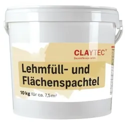 CLAYTEC Lehm Füll- und Flächenspachtel natur-hell - 10 kg Eimer