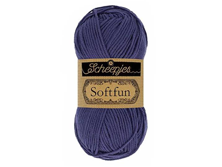 Scheepjes - Scheepjes 2463 Lila Softfun Garen - 1x50g
