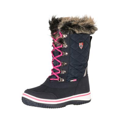 Winterstiefel TROLLKIDS "GIRLS HOLMENKOLLEN SNOW BOOTS XT", Damen, Gr. 33, bunt (navy, magenta), Synthetik, Textil, Schuhe Winterstiefel, Winterschuhe, Winterboots, Snowboots, wasserdicht, reflektierend