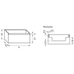 repaBAD Unterschrank Base grifflos mit Soft-Close, 60 x 52 x 35 cm in Walnuss California