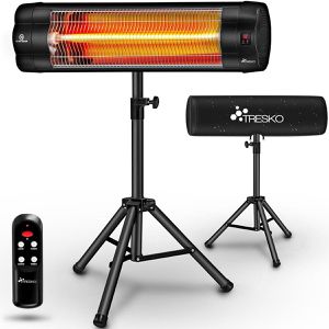 Tresko Heizstrahler THSL-010, outdoor, Infrarotstrahler, mit Fernbedienung, 2500 Watt