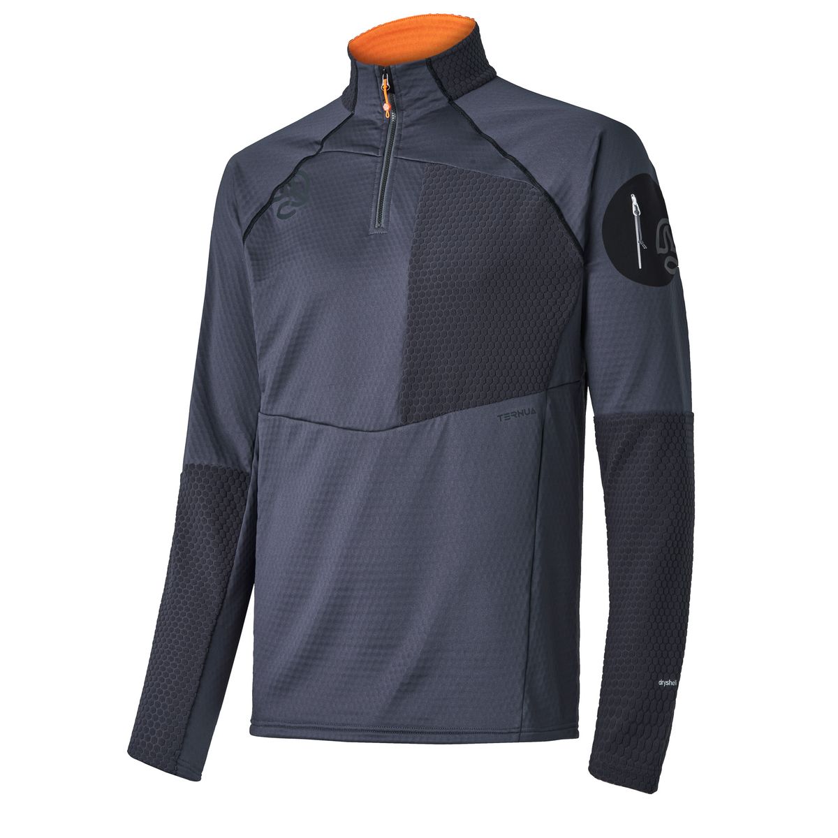 Ternua Ragger 1/2 Zip M whales grey/autumn leaf (1386) XXL 1208303-1386-XXL
