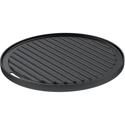 Grillplatte RÖSLE "Vario", schwarz, H:1,5cm Ø:30cm, Gusseisen, Grillroste, Ø 30cm, optimales Grillbranding