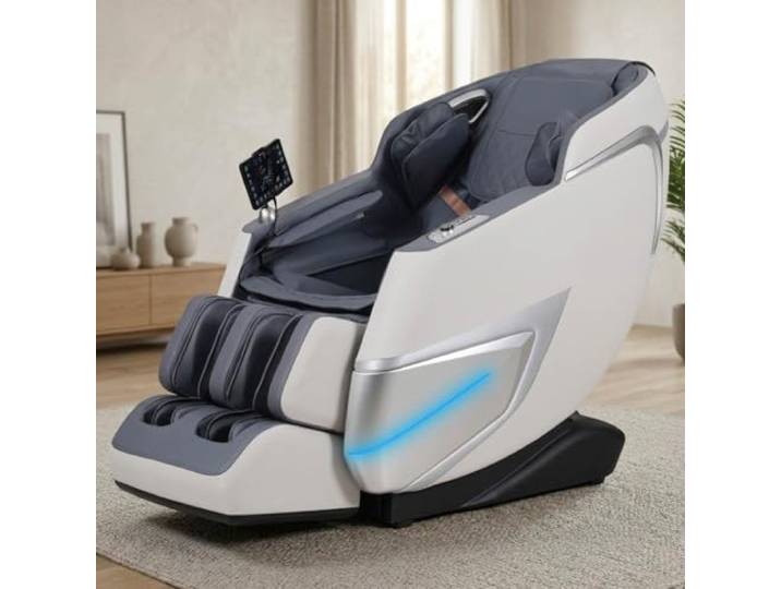 BRAST Ambiness Massagesessel Relaxsessel NALA 42 Massageprogramme deutsche Bediensprache Zero Gravity-Funktion 3D-Massagetechnologie Ganzkörpermassage + Wärmefunktion Weiß
